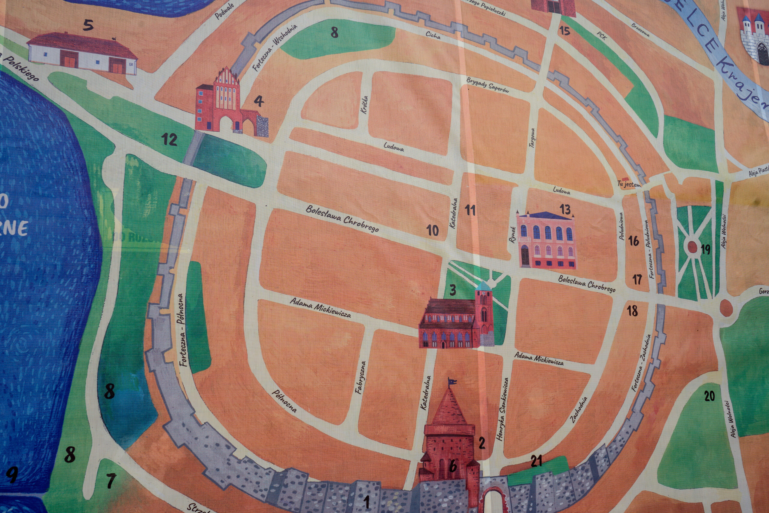 Zdjęcie przedstawia plan miasta.