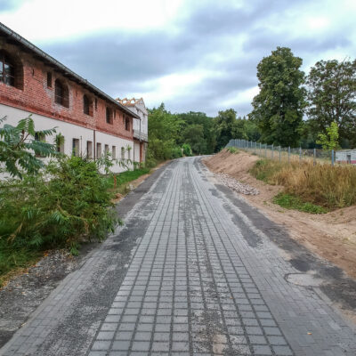 Na zdjęciu remontowana droga