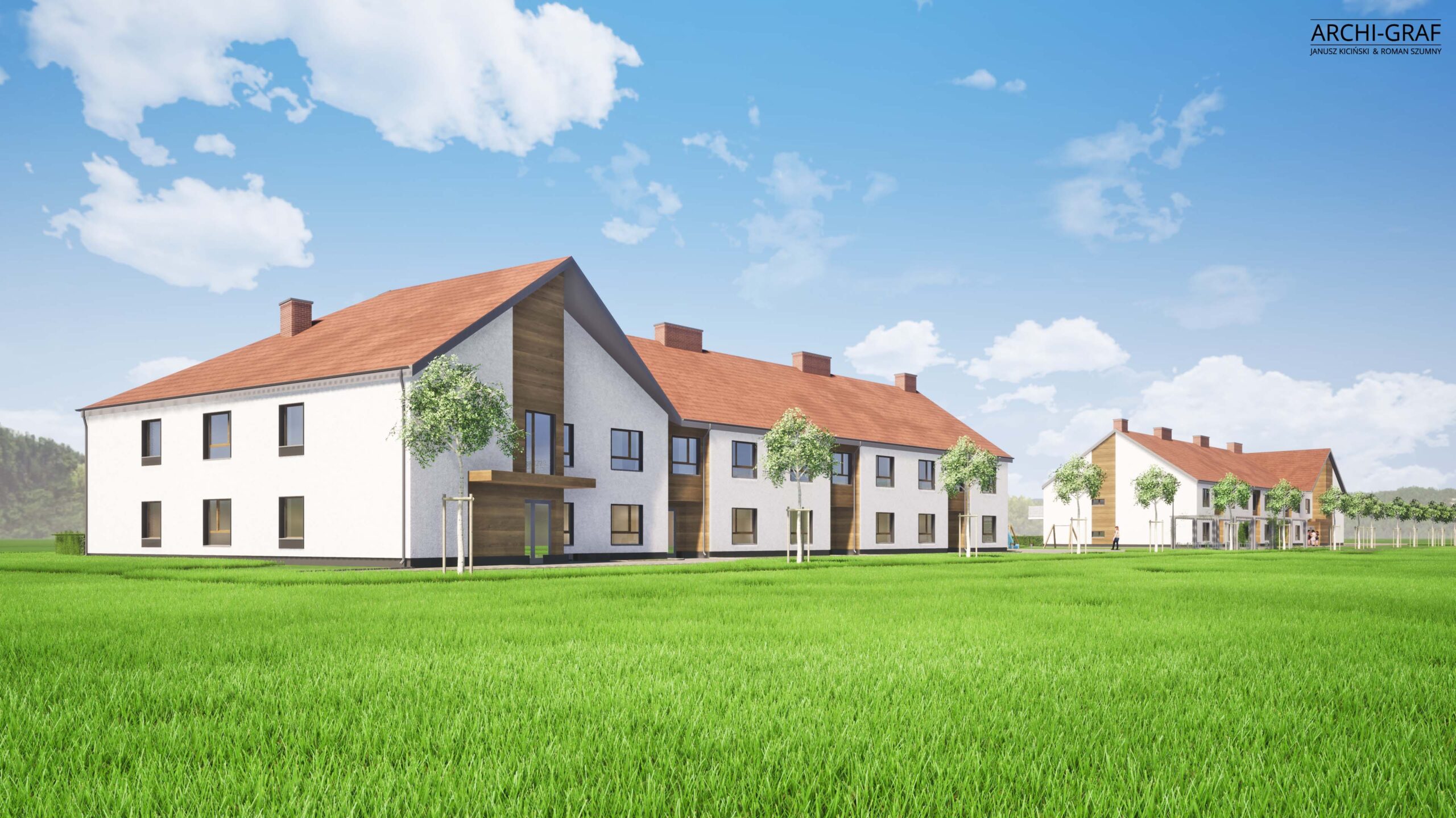 Na zdjęciu widać budynek mieszkalny.