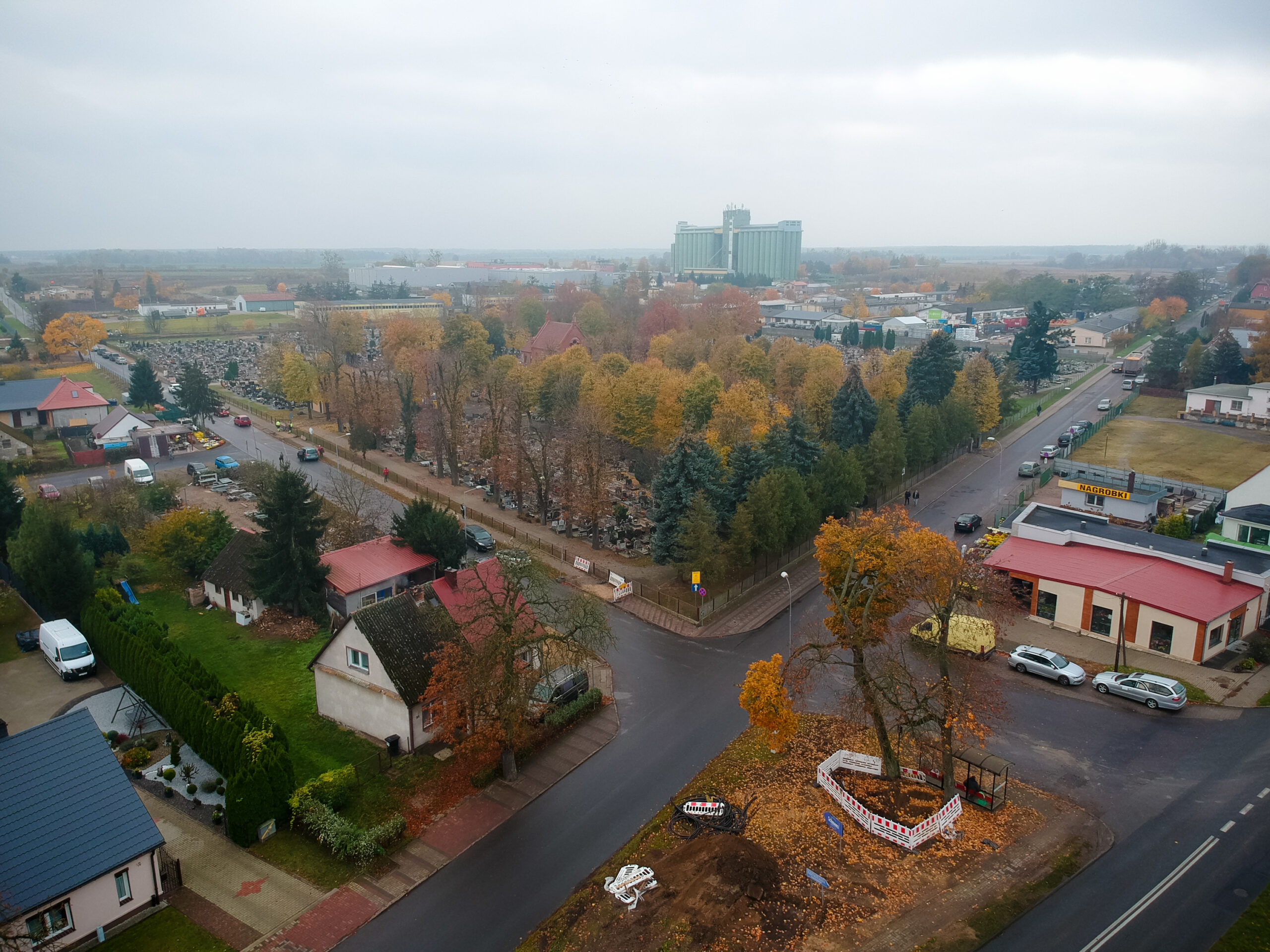 Widok na ul. Cmentarną