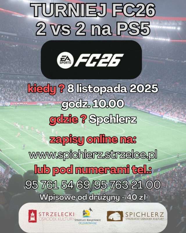 Plakat wydarzenia. Informacja w treści artykułu.