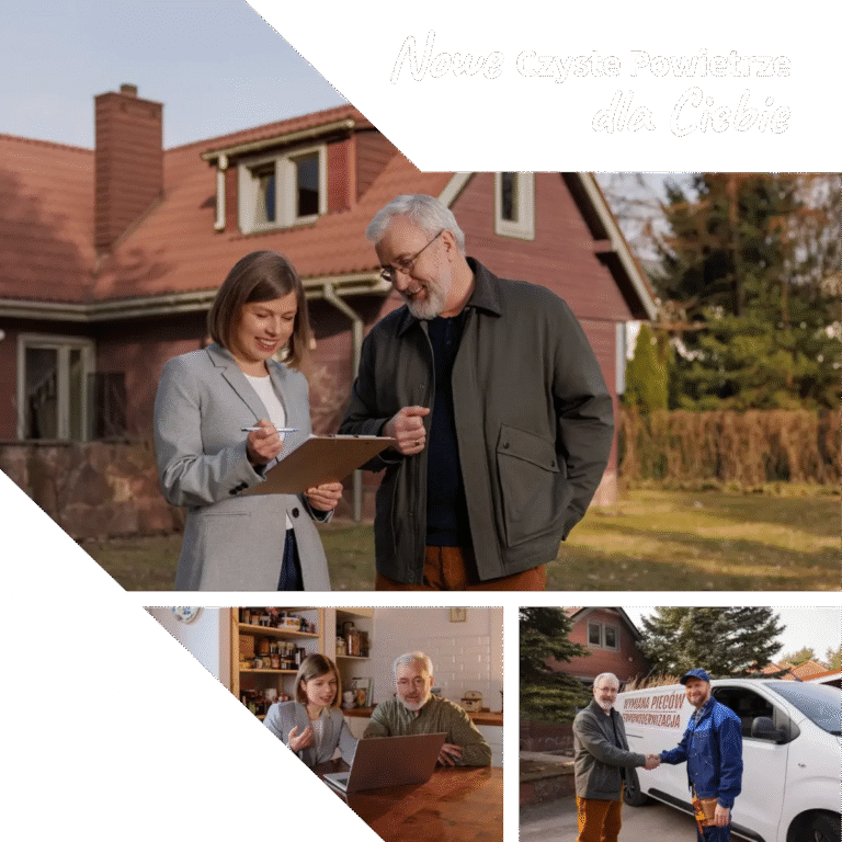 Na zdjęciu dwoje dorosłych ludzi czyta z kartki.