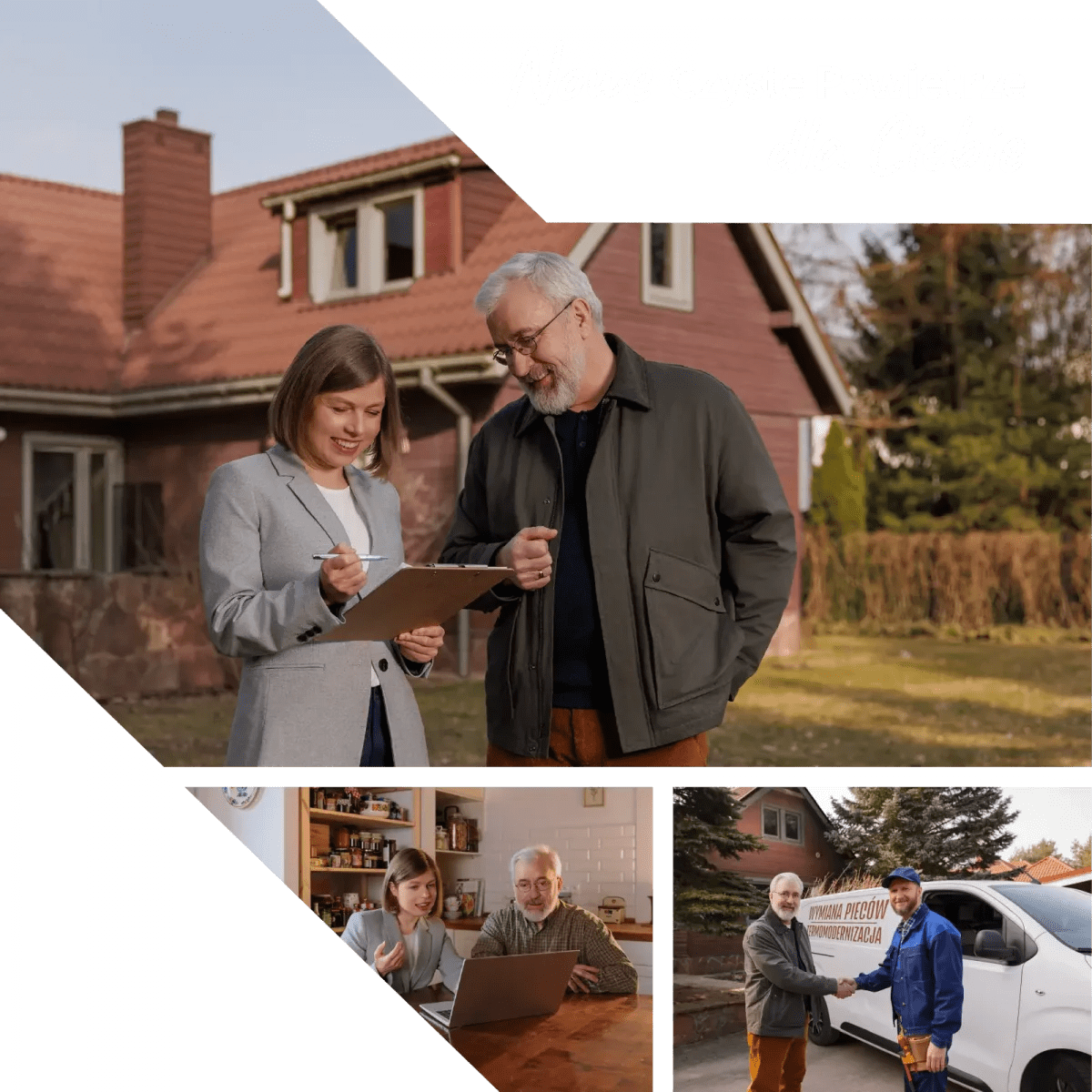 Na zdjęciu dwoje dorosłych ludzi czyta z kartki.