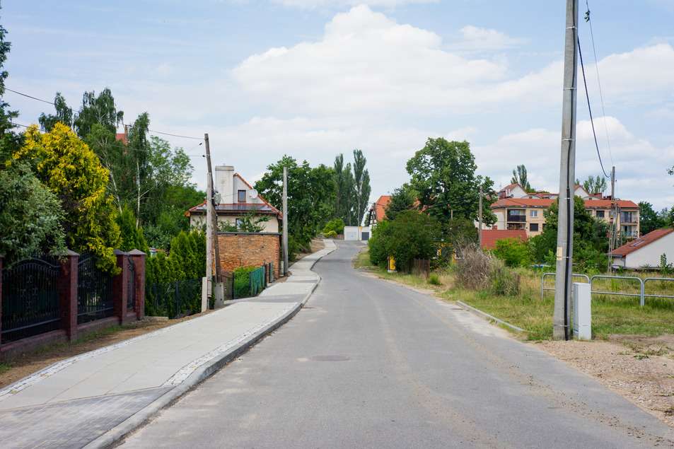 Na zdjęciu nowy chodnik przy ul. Podwale